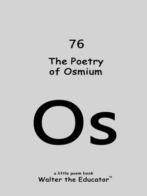 cover image of The Poetry of Osmium